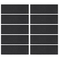 Постелки за стъпала 10 бр 25x75 см гума