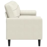 3-местен диван с декоративни възглавници кремав 210 см кадифе