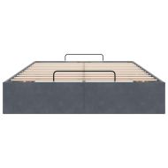 Османска рамка за легло без матрак, тъмносива, 120x200см кадифе