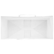 Хартиени торбички 50 бр с дръжки бели 32x22x28 см