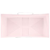 Хартиени торбички 250 бр с дръжки розови 21x11x28 см