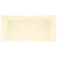 Хартиени торбички 250 бр с дръжки жълти 21x11x28 см