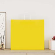 Хартиени торбички 50 бр с дръжки жълти 54x15x49 см