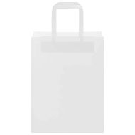 Хартиени торбички 250 бр с дръжки бели 21x11x28 см