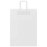 Хартиени торбички 50 бр с дръжки бели 32x17x44 см