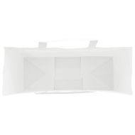 Хартиени торбички 50 бр с дръжки бели 32x12x42 см