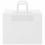 Хартиени торбички 250 бр с дръжки бели 32x22x24 см