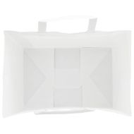 Хартиени торбички 250 бр с дръжки бели 32x22x24 см