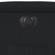 Електрически стол реклайнер, черен, текстил