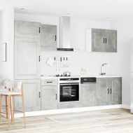 Комплект кухненски шкафове от 7 части Kalmar, инженерно дърво