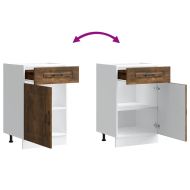 Кухненски шкаф, "Kalmar", опушен дъб, инженерно дърво