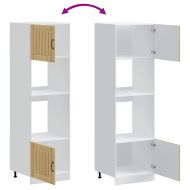 Шкафове за фурна, 2 бр. "Lucca", дъб сонома, инженерно дърво