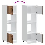 Шкафове за фурна 2 бр Porto, старо дърво, инженерно дърво