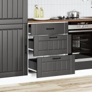 Кухненски шкаф "Lucca" Черен, инженерно дърво