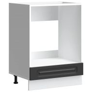 Шкаф за фурна, Kalmar, черен, инженерно дърво