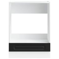 Шкаф за фурна, Kalmar, черен, инженерно дърво