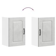 Кухненски стенен шкаф, Kalmar, бетонно сив, инженерно дърво