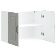 Кухненски стенен шкаф, Kalmar, бетонно сив, инженерно дърво