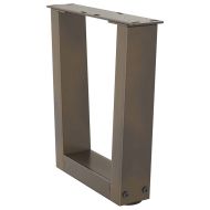 Крака за масичка за кафе, V-образни, 2 бр., естествена стомана, 30 x (30-31,3) см, стомана