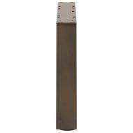Крака за масичка за кафе, V-образни, 2 бр., естествена стомана, 70 x (30-31,3) см, стомана