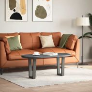 Крака за масичка за кафе, V-образна, 2 бр., антрацит, 28 x (42-43,3) см, стомана