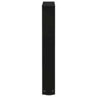 Крака за масичка за кафе, V-образни, 2 бр., черни, 28 x (42-43,3) см, стомана