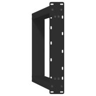 Крака за трапезна маса, U-образни, 2 бр., черни, 50 x (72-73) см, стомана