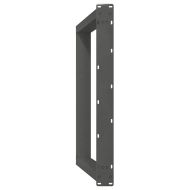 Крака за трапезна маса, U-образни, 2 бр., антрацит, 90x(72-73) см, стомана