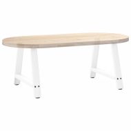 Крака за масичка за кафе, А-образни, 2 бр., бели, 60 x (42-43) см, стомана