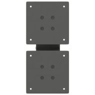 Крака за масичка за кафе, X-образни, 2 бр., антрацит, 30x(30-31) см, стомана