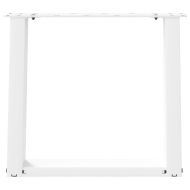 Крака за масичка за кафе, U-образни, 2 бр., бели, 50 x (42-43) см, стомана