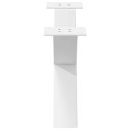Крака за масичка за кафе, X-образни, 2 бр., бели, 70 x (30-31) см, стомана