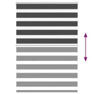 Зеброва щора черна 95x150 см Ширина на плата 90,9 см Полиестер