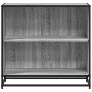Шкаф за книги Grey Sonoma 80,5x35x76 cm Инженерна дървесина