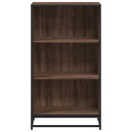 Библиотека, кафяв дъб, 60x35x107,5 см, инженерно дърво