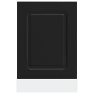 Панел за съдомиялна машина, Kalmar, черен, 45x1,5x57 см, инженерно дърво