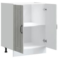 Шкаф за мивка, Lucca, бетонно сив, инженерно дърво