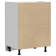 Шкаф за мивка, Lucca, бетонно сив, инженерно дърво