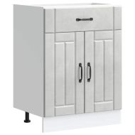 Кухненски шкаф Lucca, бетонно сив, инженерно дърво