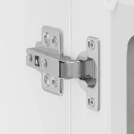 Кухненски стенен шкаф със стъклена врата Lucca бетонно сив