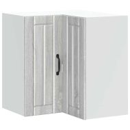 Кухненски стенен ъглов шкаф Lucca, сив сонома, инженерно дърво