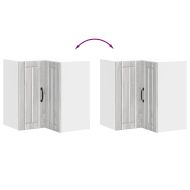 Кухненски стенен ъглов шкаф Lucca, сив сонома, инженерно дърво