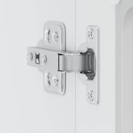 Кухненски стенен шкаф със стъклена врата Lucca бял