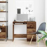 Бюро от старо дърво 90x45x76 cm Инженерна дървесина