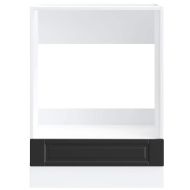 Шкаф за фурна, Porto, черен, инженерно дърво