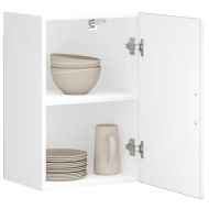 Кухненски стенен шкаф Porto, бял, инженерно дърво