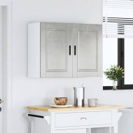 Кухненски стенен шкаф Porto, бетонно сив, инженерно дърво