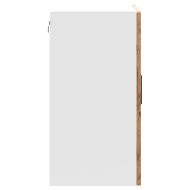 Кухненски стенен шкаф със стъклена врата Porto старо дърво