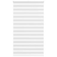 Зеброва щора бял 135x230 см Ширина на плата 130,9 см полиестер