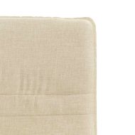 Трапезни столове, 6 бр, кремави, плат